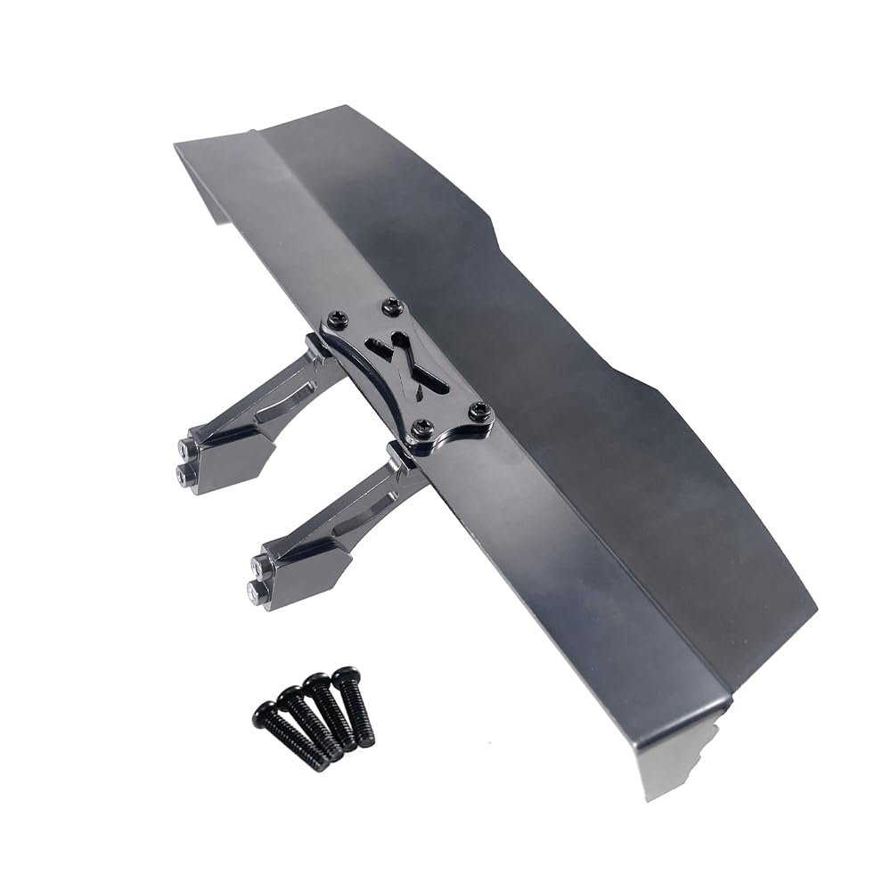 Metal Tail Wing accesories Part for MJX 16207 H16PL 1/16 RC car Upgrade Parts(Titanium)