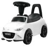 Kids Push Car for Toddlers, Licensed Mazda Toddler Car, Ride on Toy with Horn, Music, Lights, Under Seat Storage- White view 1