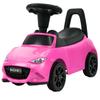 Kids Push Car for Toddlers, Licensed Mazda Toddler Car, Ride on Toy with Horn, Music, Lights, Under Seat Storage- Pink view 1
