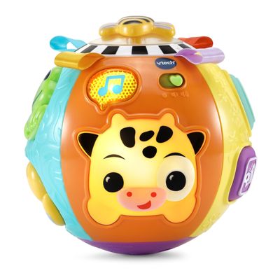 VTech - Lumi Animal Ball, Interactive and Musical Baby Sensory Ball, Cow Toy with Light Effects, Motor Skills and Awakening Game, Baby Gift from 6 Months