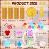 200 PCS Pirate Decorations Set, 1.38 in Pirate Gold Coins 0.79 in Plastic Gems, Fake Coins Plastic Coins Leprechaun Gold Coins, Pirate Theme Party Supplies Pirate Treasure Game Hunt Party Favors view 2