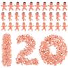 120 PCS Plastic Babies for Games, 1 Inch Bulk Mini Babies Tiny Babies for King Cake Babies Ice Cube Game, Small Plastic Babies for My Water Broke Baby Shower Decorations view 1