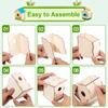 24 Sets DIY Wood Birdhouse Bulk for Kids Parties and Classrooms, Art Painting Bird House Craft Kit Unfinished Wood Bird Houses to Paint for Kids 3+ Spring Summer Arts and Craft Projects view 3