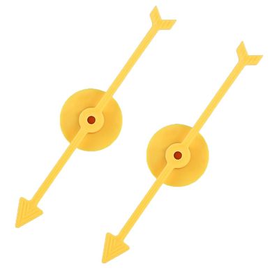 2Pcs Spinner Game Engaging Board Arrow Set Home and School Party Spinners Plastic Craft with Suction Cup Board Games Accessories (Yellow)