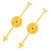 2Pcs Spinner Game Engaging Board Arrow Set Home and School Party Spinners Plastic Craft with Suction Cup Board Games Accessories (Yellow) view 1