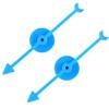 2Pcs Spinner Game Engaging Board Arrow Set Home and School Party Spinners Plastic Craft with Suction Cup Board Games Accessories (Blue) view 1