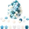 FHRILEK Ball Pit Balls-Star Ball Pit Balls for Kids,Plastic Balls for Ball Pit, Crush Proof Play Balls BPA Free Non-Toxi (Ball and Star, 100PCS) 2.17 Inch view 1