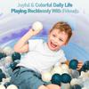 FHRILEK Ball Pit Balls-Star Ball Pit Balls for Kids,Plastic Balls for Ball Pit, Crush Proof Play Balls BPA Free Non-Toxi (Ball and Star, 100PCS) 2.17 Inch view 4