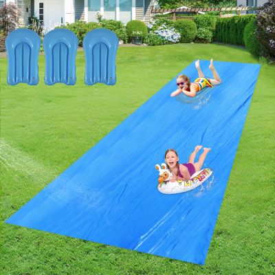 40 x 7.2Ft Slip and Slide for Adults with 3 Bodyboards, Extra Long Heavy Duty Slip n Slide Backyard, Lawn Big Water Slide Tarp for Adults (40 x 7.2 FT)
