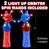 ArtCreativity Light Up Spinning Wands for Kids  LED Spinning Light Up Toy with Flashing Lights & 2 Gyro Wheels Rail Twisters, Kids Classic Vintage Nostalgia Yoyo Sensory Fidget Toys view 3