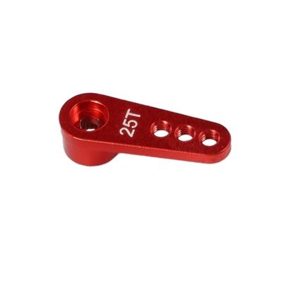 1pcs/10pcs 28.5mm 25T Metal Servo Arm Servo Horn For 1/10 RC Crawler Car Boat Axial Parts(1pcs Red)