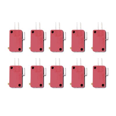 10Pcs Red 3Pins Gaming Switch Replacement Button Kit for Games