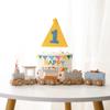 Wooden Train Set with Locomotive, Cargo Cars, and Figurines view 1