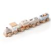 Wooden Train Set with Locomotive, Cargo Cars, and Figurines view 2
