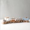 Wooden Train Set with Locomotive, Cargo Cars, and Figurines view 4