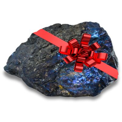 8lb Huge Lump of Coal for Very Naughty People - Funny for Difficult People - Christmas Coal, Coal Holiday Joke for Christmas Parties, Secret Santa, White Elephant