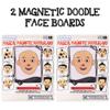 ArtCreativity Magnetic Beard Face Toy - 2 Pack Magnetic Face Toy & 2 Gyro Wheels Rail Twisters, Kids Classic Vintage Nostalgia Yoyo Sensory Fidget Toys, Christmas Stocking Stuffers for Kids view 2