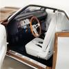 1971 Barracuda Tahitian Walnut Metallic and White with White Vinyl Top Limited Edition to 258 Pieces Worldwide 1/18 Diecast Model Car by Acme A1806134VT view 4