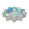 ECR4Kids SoftZone Wall of Mirrors, Activity Center, Contemporary, 3-Piece view 1