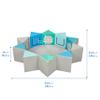 ECR4Kids SoftZone Wall of Mirrors, Activity Center, Contemporary, 3-Piece view 2