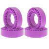 RC Car Repair Kit for TRX4M for SCX24 for FCX24 AX24 1/18 1/24 RC Car Crawler 4pcs 1.0" Wheel Tires Silicone Rubber Insert Foam 55x20mm Upgrade Parts(Purple) view 1