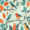 1000 Pieces Adult Jigsaw Puzzle, Leafy Birds, Cartoon Sketch Art Drawing Suitable for Jigsaw Lovers Home Decoration view 1