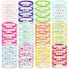 96PCS Friendship Bracelets Bulk for Women, Stackable Colorful Clay Beaded Bracelet with Heart Charms, Preppy Y2K Galentines Day Bracelets Surfer Heishi Bracelet Rainbow Matching Gifts & Party Favors view 1