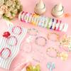 96PCS Friendship Bracelets Bulk for Women, Stackable Colorful Clay Beaded Bracelet with Heart Charms, Preppy Y2K Galentines Day Bracelets Surfer Heishi Bracelet Rainbow Matching Gifts & Party Favors view 4
