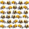 12 Pcs Construction Party Favors Engineering Trucks Small Digger Truck Toys Christmas Gifts Pull Back Vehicles Mini Excavator Toy Car Set for Kids Birthday Boys Girls Stocking Stuffers (Full Set) view 1