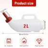 1 Set Nurser Bottles with Handle and Silicone Horizontal Calves Nursing Calf Bottle with a Replacement Nipple Livestock Supplies,Cow Milk Bottle2.11 Quart  (Horizontal) view 2