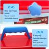 3T6B 9 Inch Portable Toy Organizers and Storage Case Tool Box, Bins & Things Storage Container with Removable Tray, Spinning Top and Launcher Set Storage Box for Kids view 4