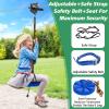 X XBEN Zip line Kit for Kids and Adults Outdoor: Up to 500Lbs - 200FT Quick Tighten Zipline for Backyard with Removable Trolley Swing Seat Spring Brake Ratchet Strap view 4