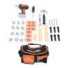 Kids Tool Set with Electric Drill Wrench Screwdriver Hammer Educational Skill Development Children Repair Tool Set view 1