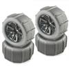 4p 80Mm Snow Sand Tire Wheel for SCY 16101 02 Pro Wltoys 144001 10 12428 124019 HBX 16889 SG1601 Hyper Go 16207 08 H14BM 14209 view 4
