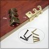10 Pcs Baseboard Corner Protectors:Solid Brass Corner Protector,Suitable for Baseboards,Cabinets, Tables, Desks and Dressers,with Screws (Black) view 3