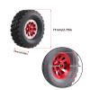 4Pcs Metal Beadlock Wheel Hub Wheel Rim and Rubber Tire for WPL C14 C24 B14 B24 B36 MN D90 MN99S RC Car Upgrade Parts(Silver Wheel Hub) view 2