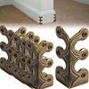 10 Pcs Baseboard Corner Protectors:Solid Brass Corner Protector,Suitable for Baseboards,Cabinets, Tables, Desks and Dressers,with Screws (Bronze) view 1