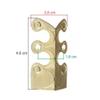 10 Pcs Baseboard Corner Protectors:Solid Brass Corner Protector,Suitable for Baseboards,Cabinets, Tables, Desks and Dressers,with Screws (Bronze) view 2