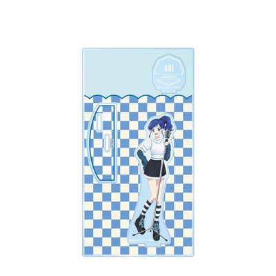 Aikatsu! 10th Story - Star Way to The Future, Illustrated by Aoi Kiriya, Casual Rock Version, Big Acrylic Stand with Parts, Colleize Official Goods, Officially Licensed