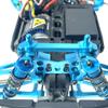 for MJX 1/16 16208 16209 16210 H16 H16BM Metal Front Rear Body Pillars Upgrade Shock Tower Kit Front Rear Frame(Red) view 2