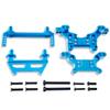 for MJX 1/16 16208 16209 16210 H16 H16BM Metal Front Rear Body Pillars Upgrade Shock Tower Kit Front Rear Frame(Blue) view 1