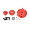 RCAWD 7075 Cush Drive Housing Front Rear Halves for TRAXXAS E-Revo VXL Brushless, Maxx Slash, Maxx, X-Maxx Ultimate, Xmaxx, XRT Ultimate, XRT Upgrades, Parts for # 7793X Red view 1