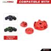 RCAWD 7075 Cush Drive Housing Front Rear Halves for TRAXXAS E-Revo VXL Brushless, Maxx Slash, Maxx, X-Maxx Ultimate, Xmaxx, XRT Ultimate, XRT Upgrades, Parts for # 7793X Red view 2