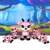 5pcs 3D Printed Christmas Reindeers, Articulated Tiny Animal Baby Reindeers, Fidget Christmas Reindeers, Executive Desk Home Decor Toy ABR001-PINK view 1