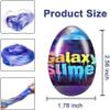 Cherislpy 6 Pcs Easter Galaxy Slime Eggs Stress Relief Toys for Kids Boys Girls Easter Basket Stuffers Eggs Fillers Party Favors Gifts view 3
