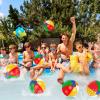 28 Pack 12 Inch Rainbow Beach Balls Bulk, Inflatable Swimming Pool Toys Beach Ball for Kids Birthday Party Favors Outdoor Summer Games Hawaiian Tropical Luau Themed Pool Party Decorations view 4