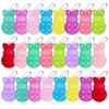 24 PCS Prefilled Easter Eggs with Bunny Pop Bubble Fidget Keychains Toy Inside for Kids Boys Girls Easter Basket Stuffers Party Favors Easter Egg Fillers Hunt view 2