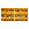 100 Car 1/64 Model Car Display Case, Toy Car Storage Organizer, Cars Storage Showcase ,Wall Mounted & Durable Die-Cast Car Storage Organizer with Handle for 1:64 Scale Vehicles , (Yellow) view 3