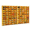 100 Car 1/64 Model Car Display Case, Toy Car Storage Organizer, Cars Storage Showcase ,Wall Mounted & Durable Die-Cast Car Storage Organizer with Handle for 1:64 Scale Vehicles , (Yellow) view 4