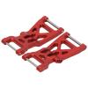 2pcs RC Lower Suspension Arm, Aluminum Alloy RC Front Lower Suspension Arm for LOSI 1/10 22S 2WD No Prep Drag Car (Red view 3